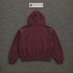 Sweat à capuche graphique Marron Ange Vintage Oversize Streetwear Ailes Célestes Lavé Gothique Épais Décontracté pour l'Automne - Product Image 6