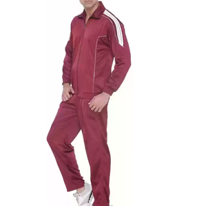 Wholesale Men Sports Tracksuits Eco-Friendly Printed Training Joggers Black Track Suits With <b>Red</b> Stripes Breathable Sportswear - Product Image 4