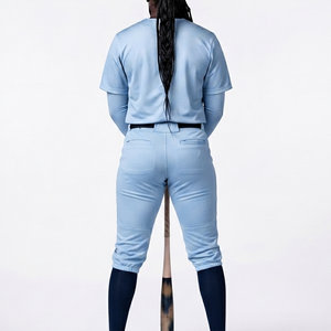 Elegant Polyester Spandex Casual Baseball Uniform For Women's Solid Color Customized Size Baseball Uniform For Women's - Product Image 2