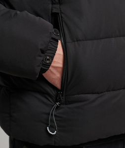 <b>Men's</b> Casual Winter Hooded Canvas Puffer <b>Jacket</b> 100% Nylon Breathable Insulated Waterproof Windproof Eco-Friendly <b>Long</b> Sleeve - Product Image 4