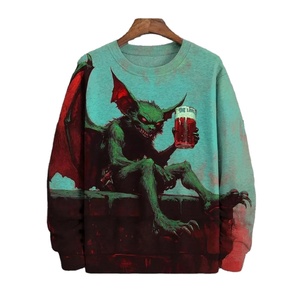 New 2025 <b>Men's</b> Sweatshirt Bat Print <b>Long</b> Sleeve <b>T</b>-<b>Shirt</b> Autumn Fashion <b>Men</b> Oversized Sweatshirts for <b>Men</b> Hoodie Pullover - Product Image 5