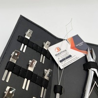 Kit d'outils d'extension de cheveux Remy de haute qualité avec pince à pointe plate petits clips de sectionnement et boucle conception spéciale LOGO personnalisé