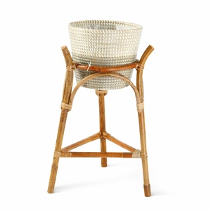 Support pour pot de fleurs en rotin, de haute qualité, essentiel pour la maison et le jardin, panier à plantes, support pour pot. - Product Image 2