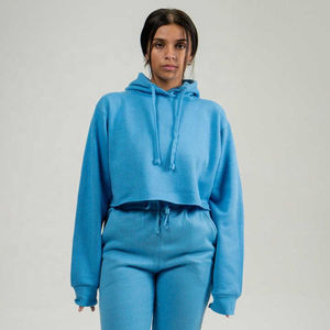Nouveautés : Survêtements d'hiver en molleton court pour femmes, ensemble deux pièces style streetwear, sweats à capuche personnalisables avec logo, vente en gros - Product Image 3