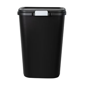 Set di 2 Pattumiere in Plastica da 13 Galloni con Coperchio Touch Top e Sistema Anti-Odore, Bidone per Rifiuti da Cucina Nero - Product Image 5