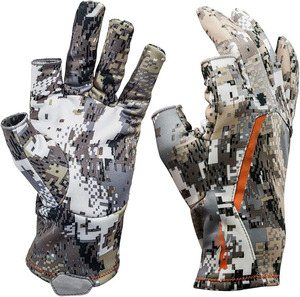 Durable leather Camo Hunting <b>Gloves</b> - Product Image 1