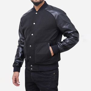 New Style Custom New <b>Men's</b> Basic Wool <b>Letter</b> <b>Man</b> Baseball Varsity <b>Jacket</b> Bomber Outwear Baseball Letterman Varisty <b>Jacket</b> - Product Image 4