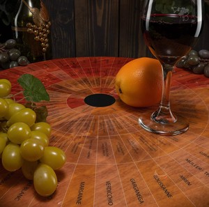 Roue de dégustation de vins en bois, tableau des arômes du vin, outil d'éducation oenologique pour sommelier, décoration de bar, cadeau pour amateur de vin - Product Image 2