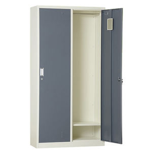 स्कूल अस्पताल जिम और होटल भंडारण समाधान के लिए इंजीनियरों और डॉक्टरों के लिए 2-डोर स्टील धातु के कपड़े लॉकर कार्यालय फर्नीचर - Product Image 1