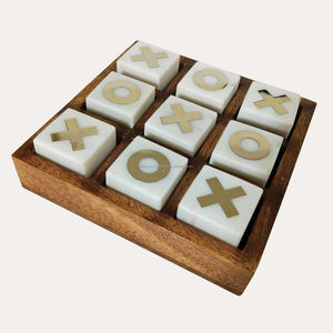 Jouet éducatif personnalisé en bois Tic Tac Toe, âgé de 4 à 18 ans et plus, amusant pour adultes, enfants et familles, jeu de fête intérieur/extérieur - Product Image 5