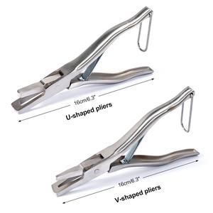 คีมตัดหูหมู สแตนเลส รูปตัววี รูปตัวยู สำหรับทำเครื่องหมายหูสัตว์ ใช้ในฟาร์มปศุสัตว์ อุปกรณ์ชุดเครื่องมือสำหรับฟาร์มหมู - Product Image 3