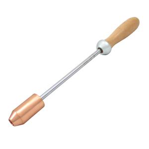 Écorneur à feu en cuivre réutilisable avec manche en bois pour bovins, bétail, vaches - Qualité vétérinaire supérieure Regal Impex - Product Image 3