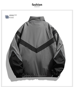 เสื้อแจ็คเก็ตวินด์เบรกเกอร์สีขาวสะท้อนแสงแบบปรับแต่งได้ เสื้อแจ็คเก็ตวินด์เบรกเกอร์สะท้อนแสงสำหรับวิ่งและเล่นกีฬา - Product Image 3