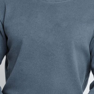 Suéter de Punto para Hombre, Cuello Redondo, Corte Regular, 100% Algodón, Color Sólido, Estilo Casual para Otoño - Product Image 6