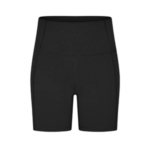 Shorts de cycliste pour femmes en gros, taille haute, sans couture, effet froncé aux fesses, pour l'été, la gym, le fitness, le yoga et la course à pied - Product Image 1