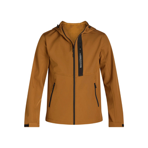Wholesale Softshell <b>Jacket</b> For Men's Brown Color <b>Winter</b> <b>Running</b> Outdoor Sports Waterproof Soft Shell <b>Jacket</b> With Zipper Pockets - Product Image 1