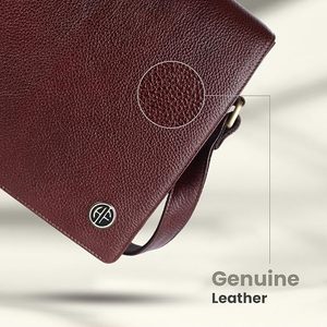 Sac à main pour femme en cuir véritable, marron vintage, avec poignée supérieure, fermeture à fermoir, doublure en polyester, respectueux de l'environnement - Product Image 5