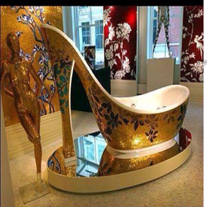 Baignoire en laiton martelé à la main, ornée de bagues latérales vintage et de pieds à griffes, disponible à prix de gros. - Product Image 4