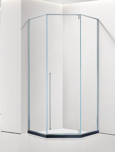 ตู้อาบน้ำรูปทรงเพชรร่วมสมัยพร้อมระบบเปิดประตูแบบหมุนสำหรับอ่างล้างมือในห้องน้ำและวิลล่า - Product Image 2