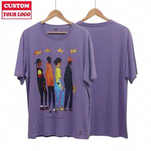 Camiseta de Cuello Redondo Multicolor de Buena Calidad, 100% Algodón, con Logotipo Personalizado, Corte Regular, para Hombre, Impresión Serigráfica, Unisex - Product Image 5