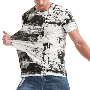 T-shirts pour hommes à séchage rapide, sublimation, manches courtes, respirants, personnalisables, t-shirts unis pour hommes en vente à bas prix - Product Image 3