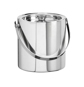 Seau à glace en acier inoxydable épaissi, seau à glace en acier poli pour bar, seaux à champagne en acier - Product Image 2