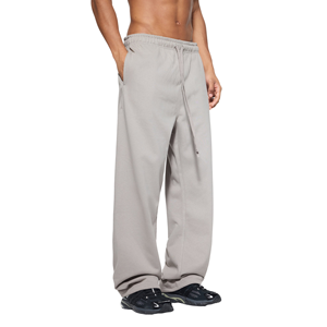 Pantalon de jogging oversize pour homme 100% coton French Terry coupe ample tricoté avec cordon de serrage et poches, poids moyen, OEM - Product Image 3