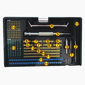 Kit d'instruments orthopédiques vétérinaires Sadia Khan Industry, plaque de fixation métallique de 1,6 mm, classe II, certifié CE, pour chiens/chats/lapins - Product Image 2