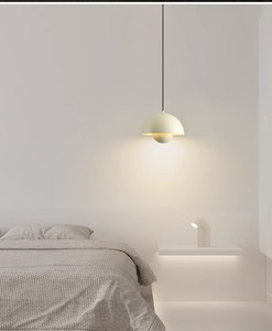 Lustres suspendus modernes en métal ovale avec verre et LED pour restaurant, salon, chambre à coucher - Product Image 2