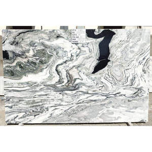 Dalle polie en quartzite marbré Calacatta Nero San Simon, élégance glaciale, pour comptoirs de cuisine modernes et revêtements muraux intérieurs - Product Image 4