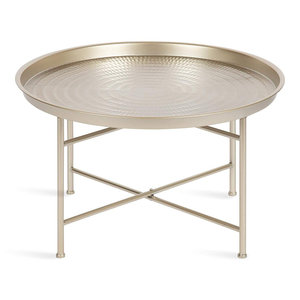 Mesa de Centro Contemporánea para Sala de Estar, Mesa Decorativa para el Hogar, Apartamento u Oficina, con Base Resistente - Product Image 1