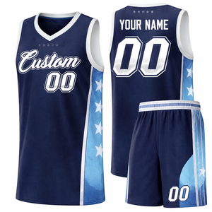 ชุดยูนิฟอร์มบาสเก็ตบอลแบบซับลิเมชั่นสั่งทำขายส่ง แห้งเร็ว ชุดทีมบาสเก็ตบอล ดีไซน์ใหม่ล่าสุด - Product Image 1