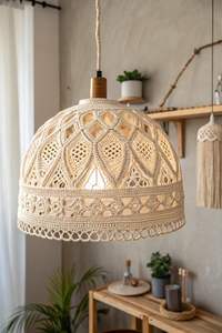 Abat-jour en rotin de haute qualité, abat-jour en bambou et jute pour lampe suspendue, lampe tissée pour luminaires en provenance du Bangladesh - Product Image 6