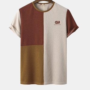 เสื้อยืดผู้ชายทรงปกติ ผ้าฝ้าย 100% สไตล์สั่งทำพิเศษ เป็นมิตรต่อสิ่งแวดล้อม ระบายอากาศได้ดี แห้งเร็ว เหมาะสำหรับใช้ในชีวิตประจำวัน เนื้อผ้านุ่ม สวมใส่สบาย - Product Image 1