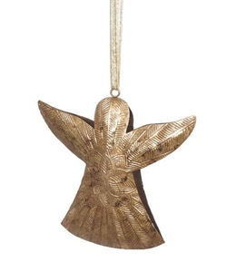 Décoration de Noël suspendue en métal, ange décoratif pour arbre de Noël, idéal pour les fêtes et les événements. - Product Image 3