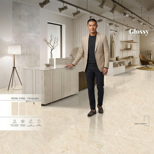 Céramique antidérapante à vendre 60X120 travertin Beige Style bâtiment industriel Surface de maison salle graphique ISO carreaux de sol en porcelaine - Product Image 4