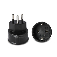 Adaptateur de voyage Allemagne-Suisse en matériau écologique, convertisseur de prise Schuko portable de type J
