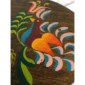Hand-Painted MDF Folk <b>Art</b> Stool | Artisan Wooden Stools Wholesale India - Product Image 2
