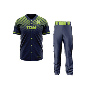 Ensemble d'uniformes de baseball directement de l'usine, fabricant de vêtements de sport personnalisés pour les clubs, les écoles et les équipes professionnelles - Product Image 1