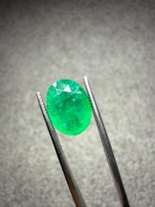 Émeraude naturelle de Zambie de 4,01 carats, taille ovale, pierre précieuse verte de qualité supérieure, bijoux fins, vente en gros, Jai Narayan - Product Image 2