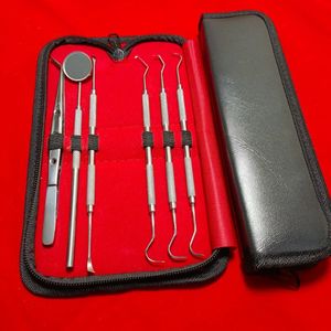 Kit de nettoyage dentaire FORGELINE, fil dentaire, éliminateur de plaque, soins bucco-dentaires, outil dentaire, 6 pièces, certifié CE, acier inoxydable - Product Image 2