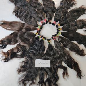 Extensiones de Cabello Humano 100% al Por Mayor, Ondulado, Color Negro Natural, Fabricantes de Cabello Virgen Vietnamita de un Solo Donante - Product Image 3