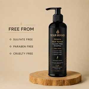 Shampoo réparateur doux sans sulfate, marque privée OEM, pour des cheveux lisses, sains et sans produits chimiques - Product Image 2