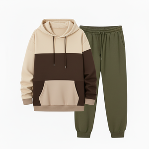 Fabricante de Chándales OEM, Servicio de Impresión de Logotipo Personalizado, MOQ, Crea Tu Propia Marca, Muestra de Ropa, Sudadera con Capucha y Pantalones Deportivos de 2 Piezas con Lavado Ácido - Product Image 4