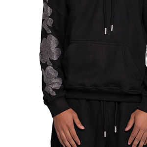 Sweat-shirts pour hommes de haute qualité, 100% coton, respirants, écologiques, séchage rapide, prix raisonnable, décoration en strass - Product Image 5