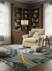 Alfombra Personalizada de Cualquier Diseño, Hecha a Mano, de Lana de Alta Calidad, Abstracta, Bordada, Apta para Mascotas, de Fabricante Indio - Product Image 3