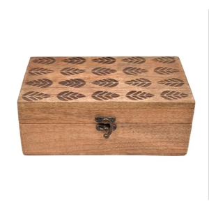Handmade Rosewood Jewelry <b>Box</b> With Brass Inlay Vintage Velvet Lined Wooden Trinket Storage Chest With Lock For Wholesale Gift - Product Image 3