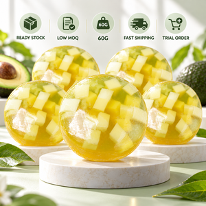 Ready Stock 60g Avocado Enzyme Crystal <b>Soap</b> Low MOQ Wholesale Facial Cleansing Bar - Product Image 1