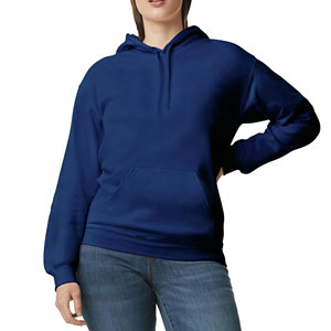 Sudadera con Capucha para Mujer, Color Azul Marino, Estilo Pullover, Manga Larga, Forro Polar, con Bolsillo Tipo Canguro, Estilo Casual - Product Image 5