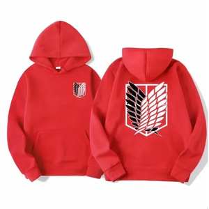 Sudadera con Capucha de Anime Personalizada de Alta Calidad para Hombre, con Estampado de Logotipo de Alas, Corte Regular Informal, Sudadera de Algodón, Ropa Urbana de Otoño - Product Image 6